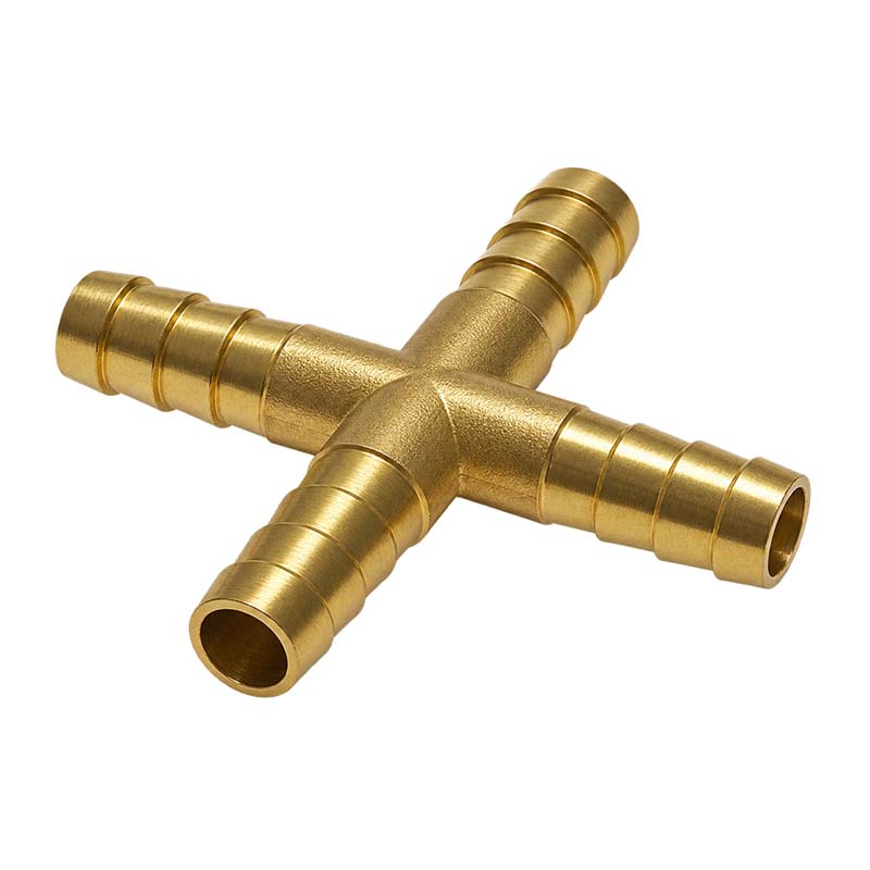 13 mm - 1/2" Zoll Kreuz Schlauch Verbinder Verteiler Tülle Kupplung Reparatur Messing PN 10 bar