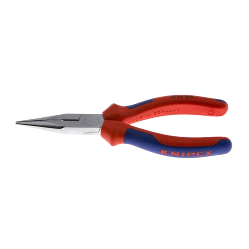 200 mm Flachrund Zange gerade Backen verchromt 3K Griffe Knipex