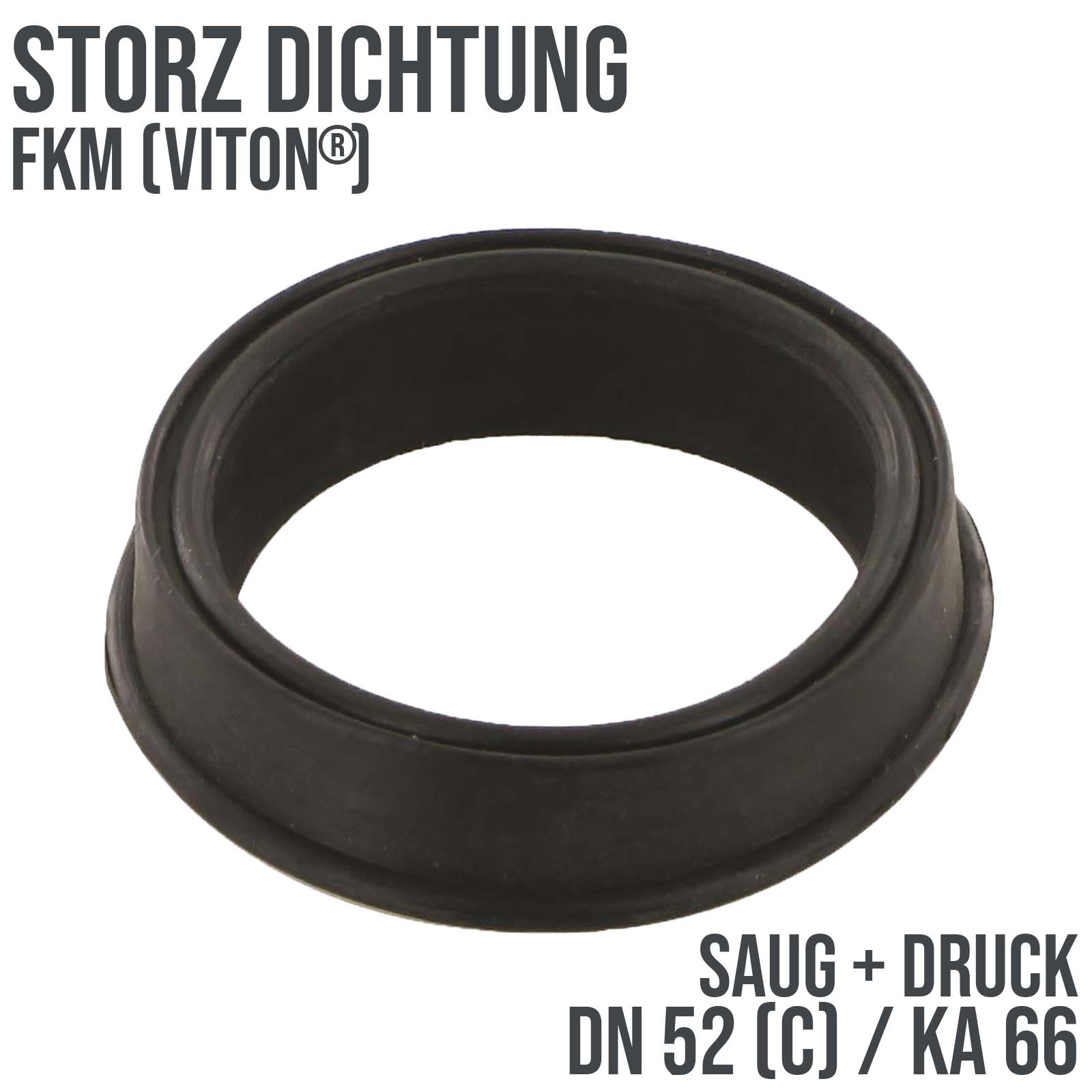 Dichtung STORZ  C DN 52 KA 66 Kupplung (Saug/Druck) FKM (Viton) schwarz