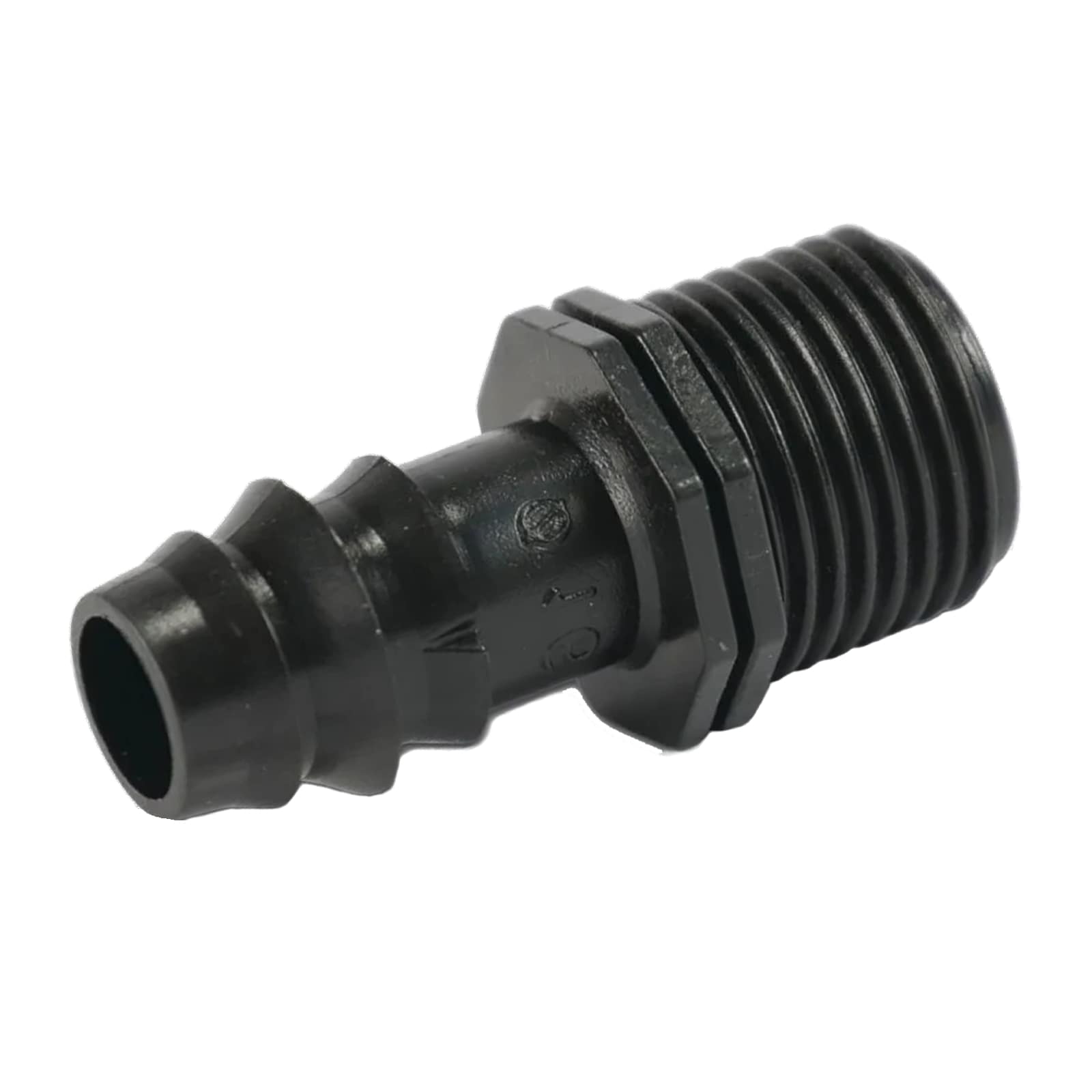25 mm x 3/4" Schlauch Tülle Verbinder Stutzen Außen Gewinde AG Tropf Fitting schwarz PN 4 bar