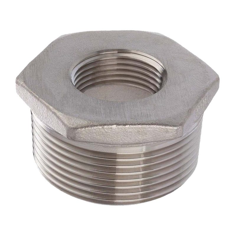 3" x 1" Edelstahl Fitting V4A AISI 316 Nr. 241 - Reduktionsstück Außen x Innengewinde - PN 16 bar