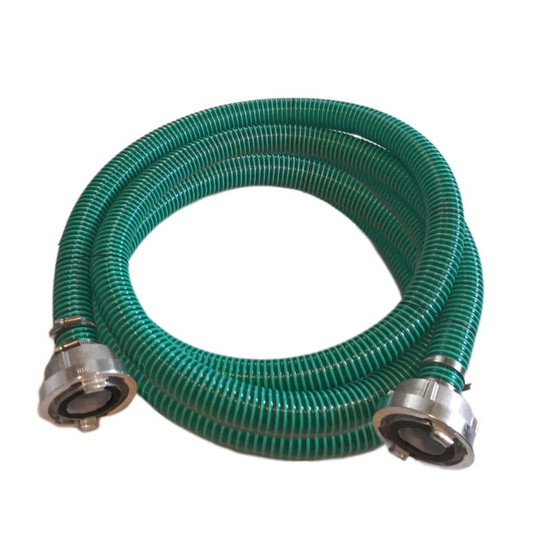 STORZ C DN52 KA66 - 38 mm 1 1/2" PVC Saug Ansaug Pumpen Spiral Schlauch PN 5 bar grün - 12 m Rolle