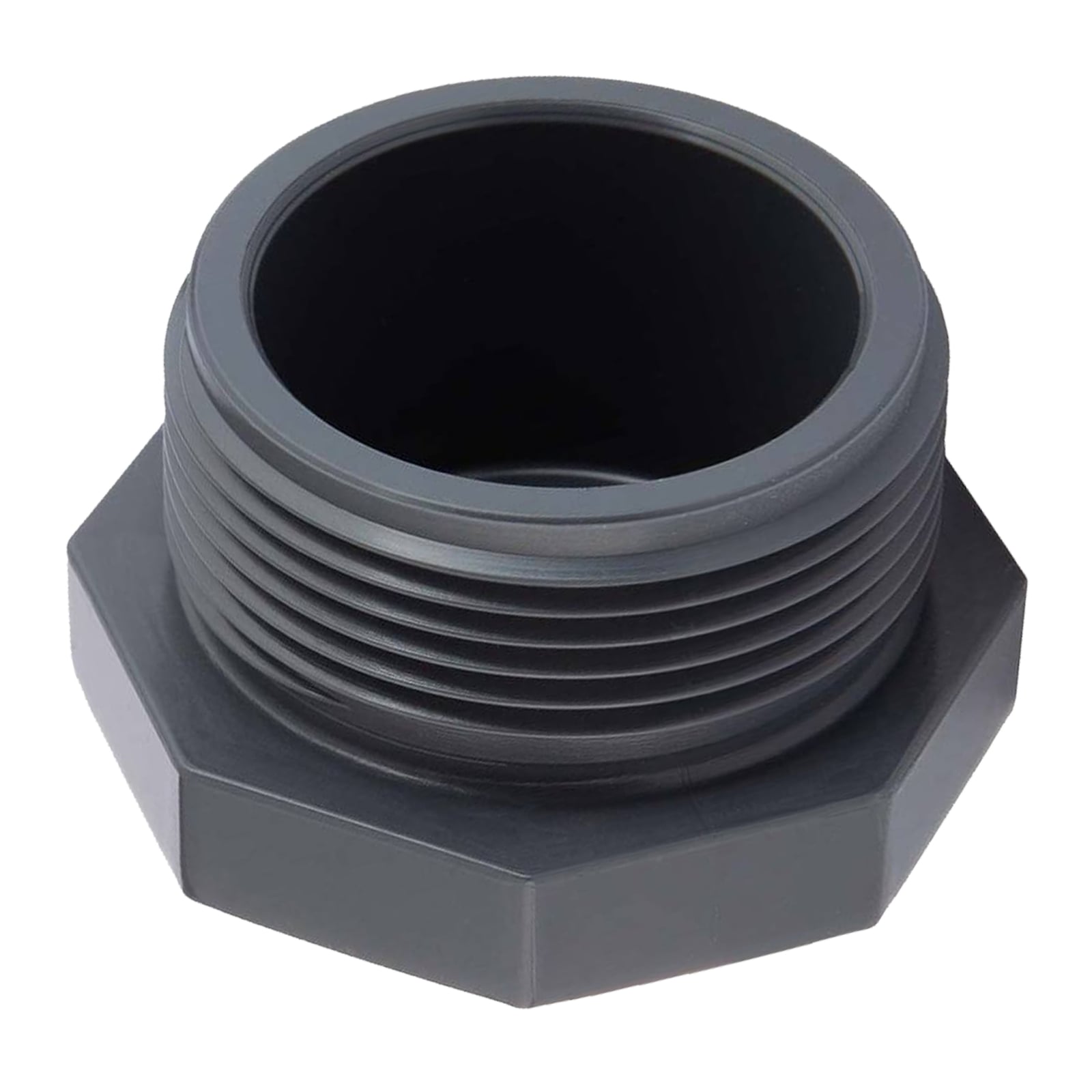 1 1/4" PVC Fitting Gewinde Stopfen End Kappe Verschluss Aussengewinde AG - PN 10 bar