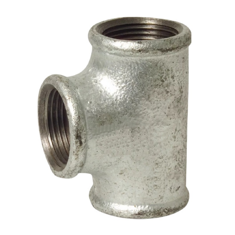 1/4" Gusseisen Temperguss Fitting Nr. 130 T-Stück 90° Innengewinde IG DVGW PN 25 bar