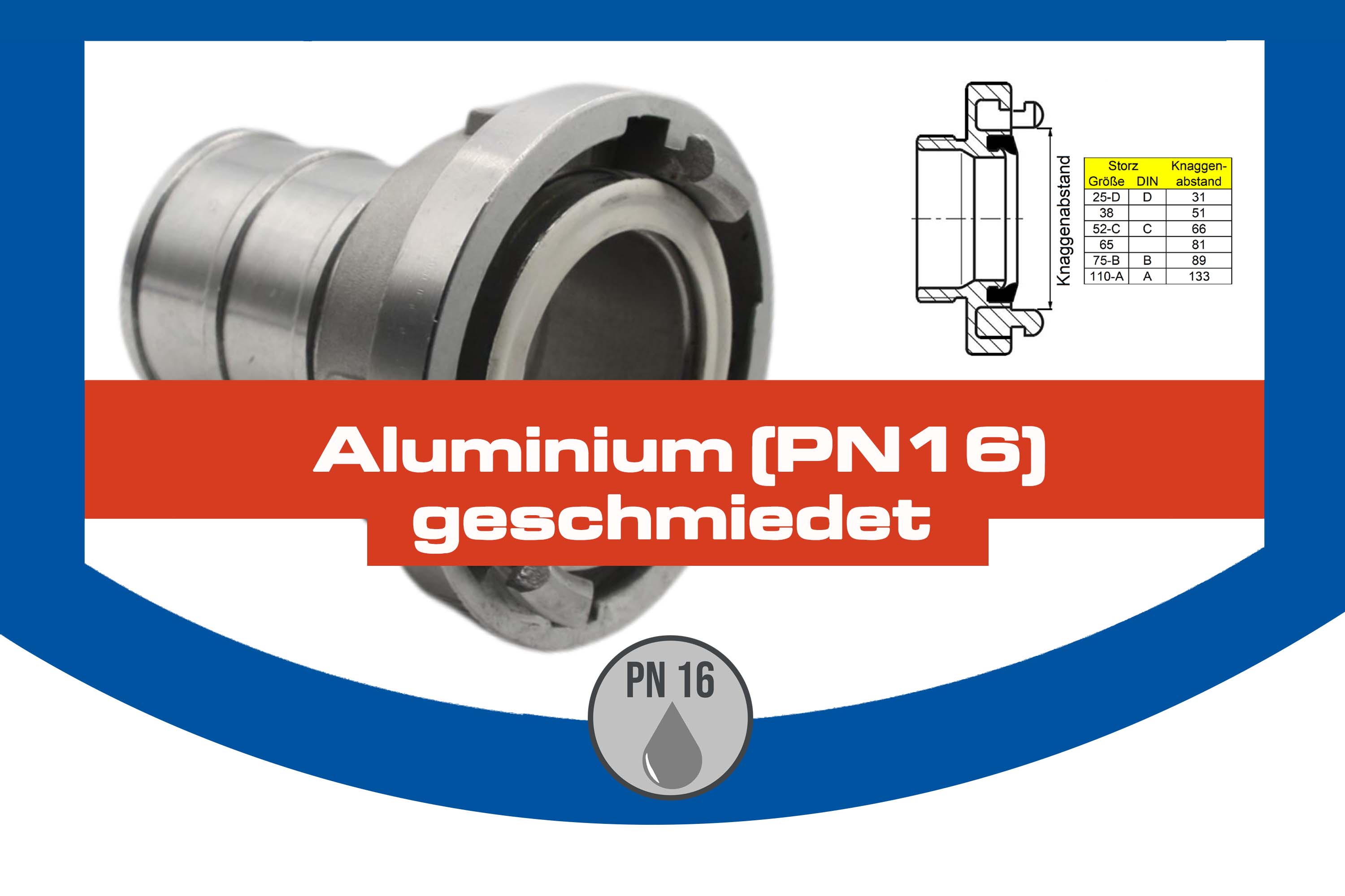 Aluminium (PN16)