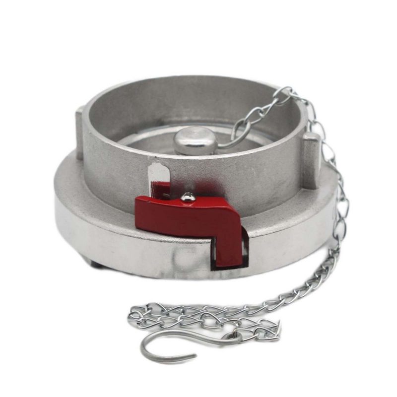 STORZ C DN 52 KA 66 Blind Kupplung mit Kette / Verriegelung Saug Bau Feuerwehr Schlauch Aluminium - PN 16 bar