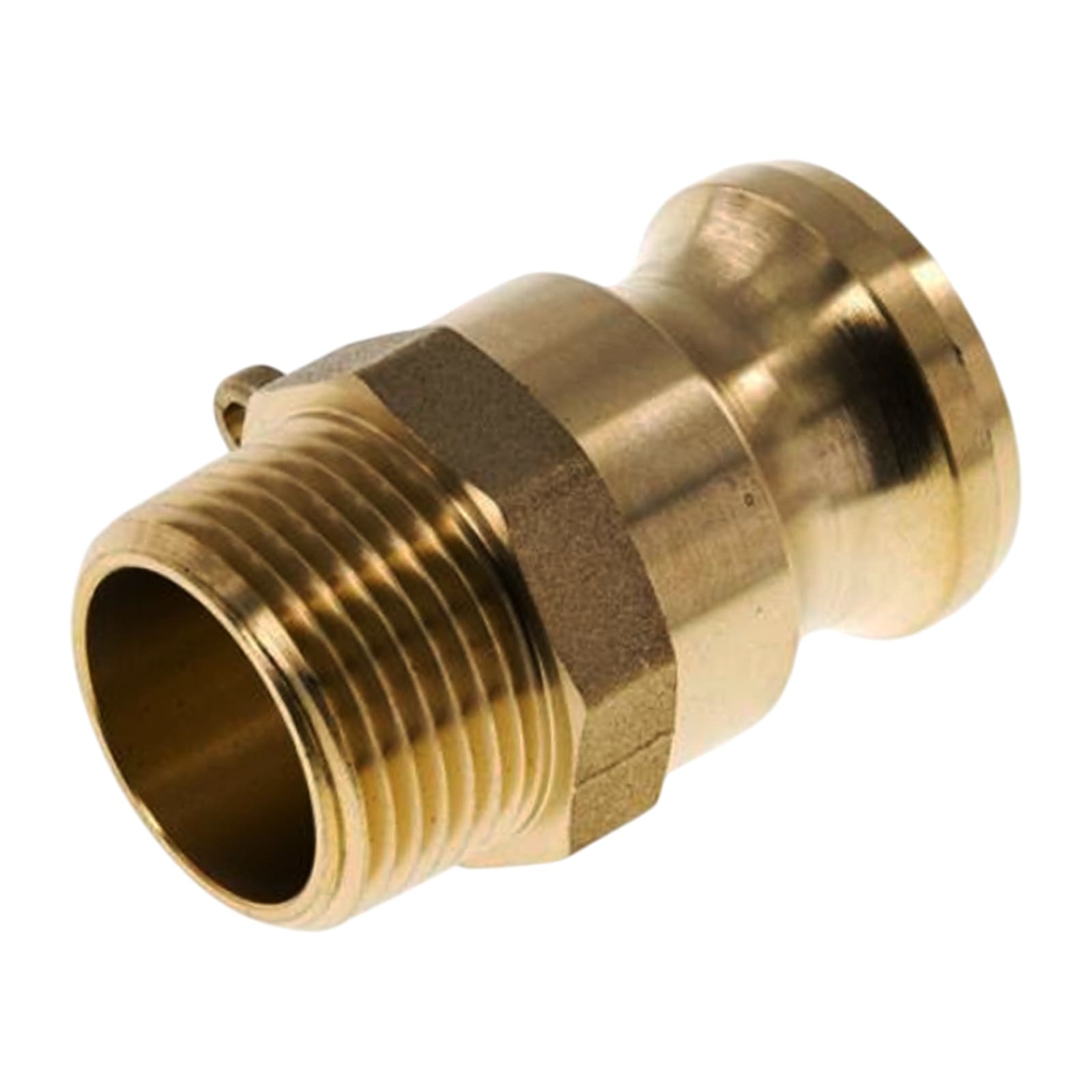 Kamlock Typ F - Vaterteil Messing - 175,9 mm Stecker mit Außengewinde (AG) 6" Zoll DN 150 - 5 bar