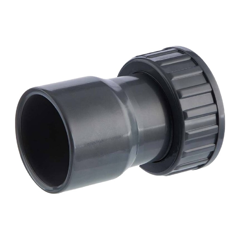 63 mm x 2 1/2" VDL PVC Klebe Fitting 2/3 Verschraubung Überwurfmutter Innengewinde - PN 10 bar