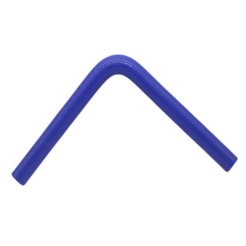 15 x 23 mm Kühlerschlauch Silikon Bogen 90° LLK Ladeluft Kühlmittel Schlauch blau (8,0 bar) - 200mm
