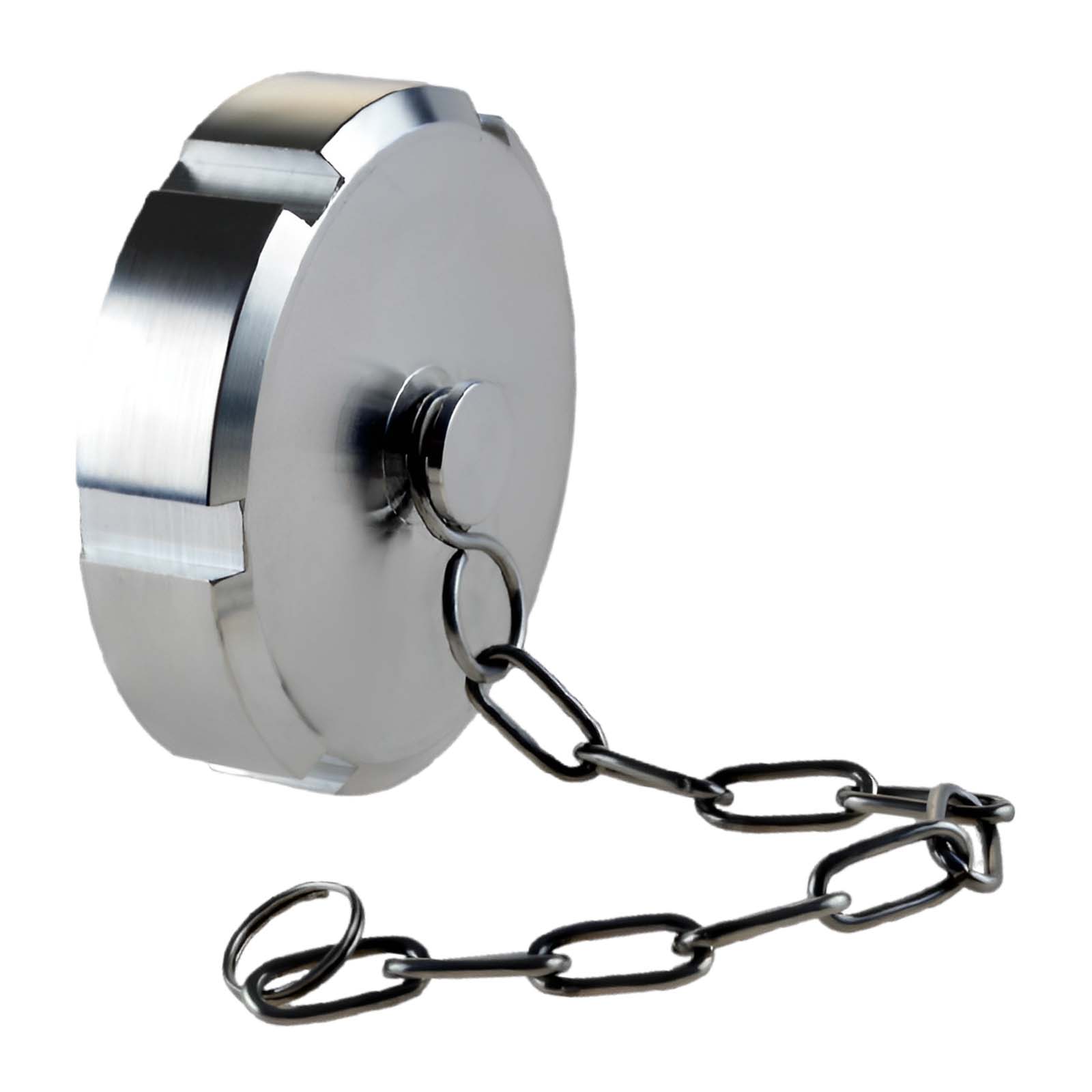 DN 80 Milchrohr Verschraubung DIN 11851 Kappe Verschluss mit Kette - PN 25 bar