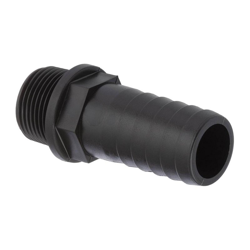 25 mm x 3/4 " PP Gewinde Fitting Schlauch Tülle Stutzen Außengewinde AG - PN 6 bar