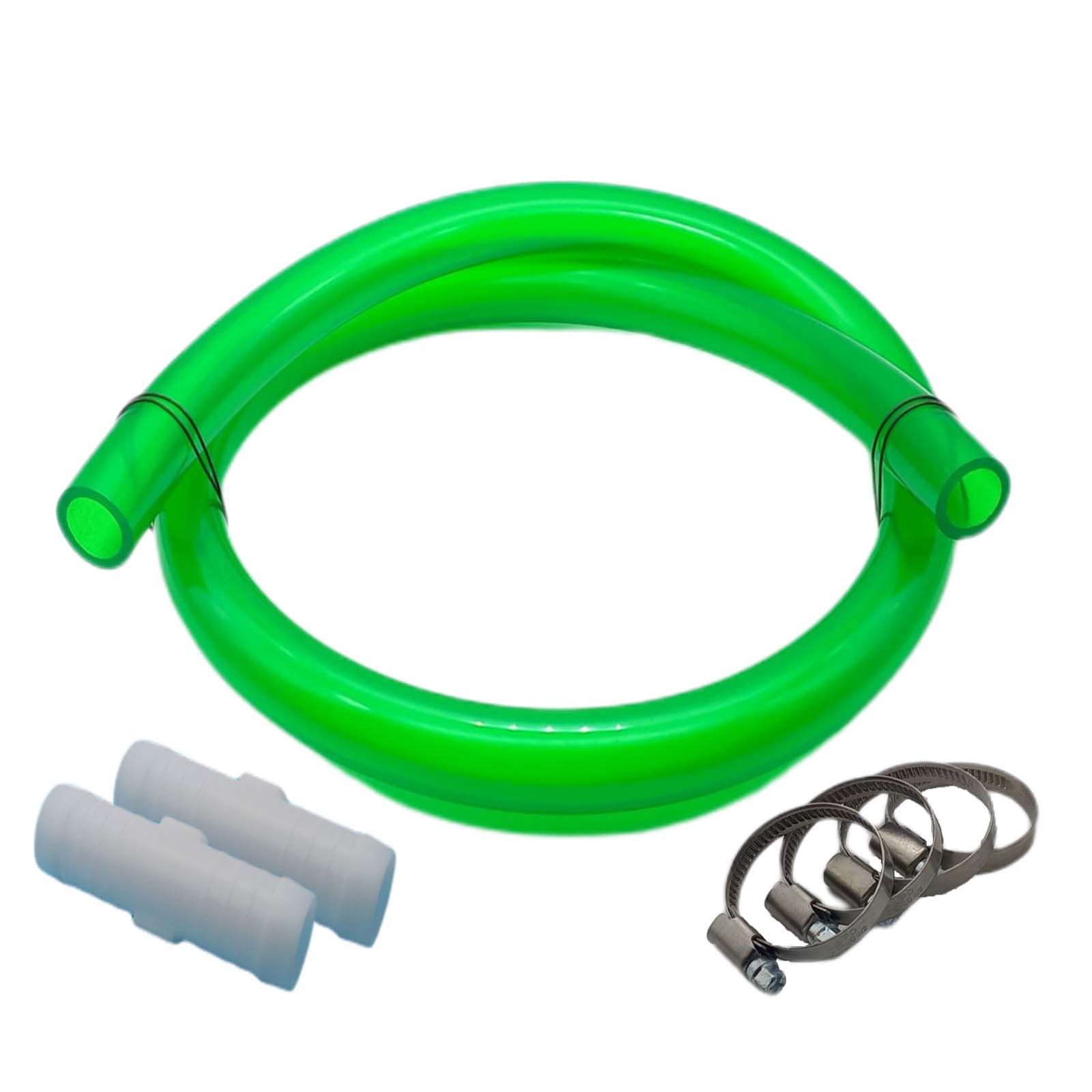Reparatur Set PVC Luft- / Auariumschlauch grün-transparent Verlängerung 19 x 25 mm - 7-teilig