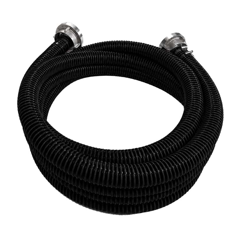 STORZ D DN25 KA31 - 25 mm 1" PVC Saug Ansaug Pumpen Spiral Schlauch PN 5 bar schwarz - 5 m Rolle