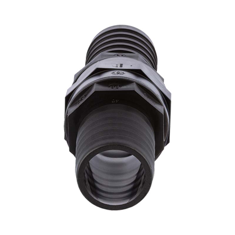 32 x 25 mm PP Schlauch Verbinder reduziert 2-fach Stutzen Tülle Pool Teich Garten PP schwarz - PN 6 bar