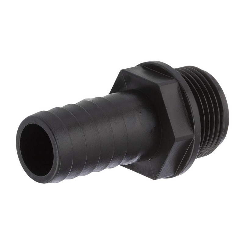 25 mm x 1 " PP Gewinde Fitting Schlauch Tülle Stutzen Außengewinde AG - PN 6 bar