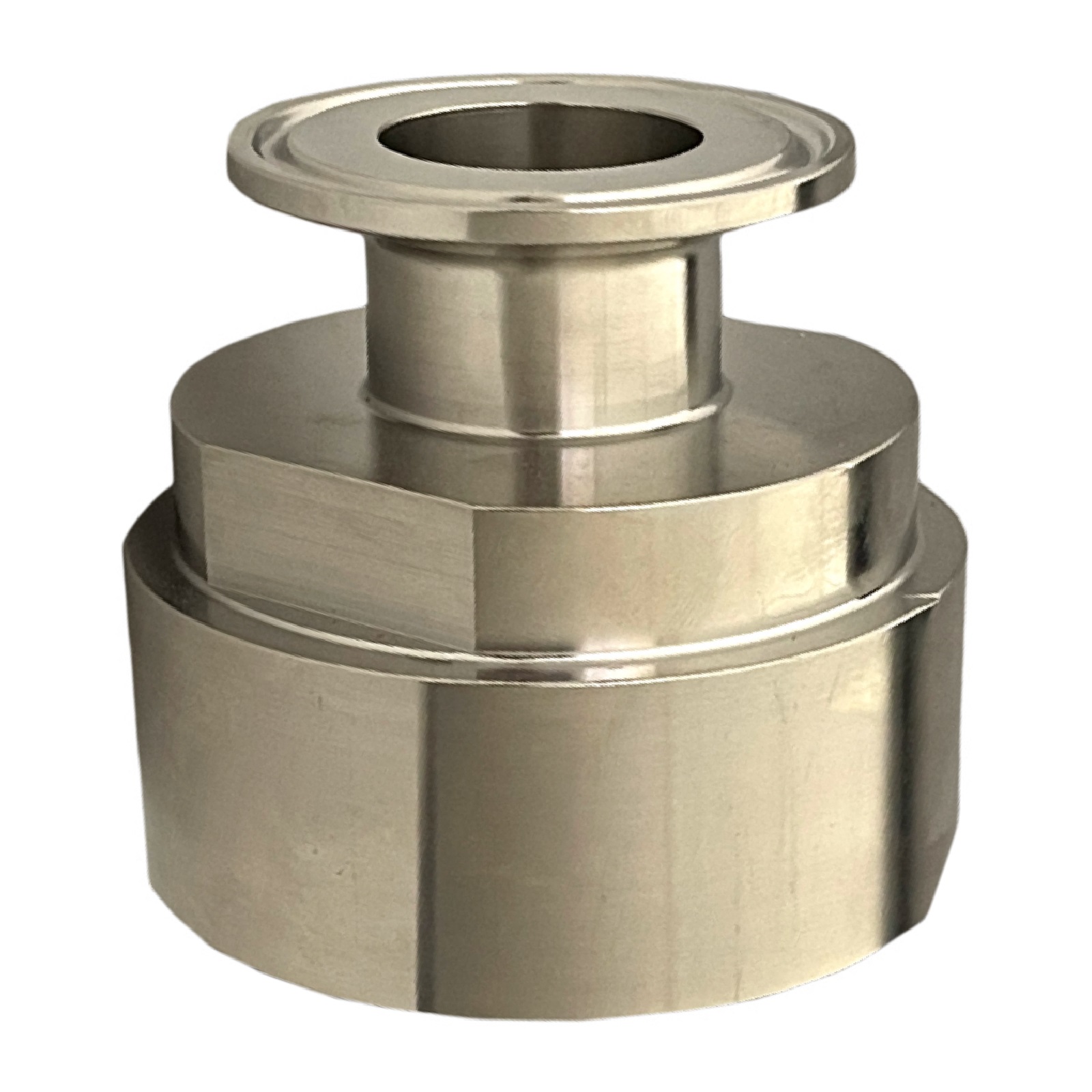 S60 x 6 IBC Adapter Edelstahl AISI 316 auf CLAMP Teller 91 mm (DIN32676) PN 25 bar
