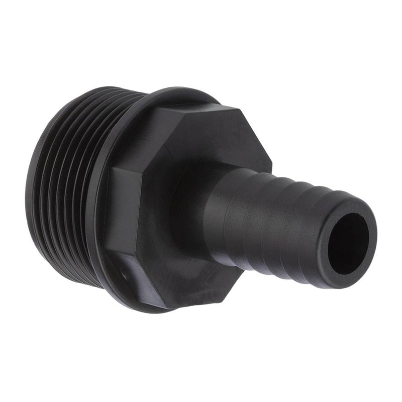 20 mm x 1 1/4 " PP Gewinde Fitting Schlauch Tülle Stutzen Außengewinde AG - PN 6 bar