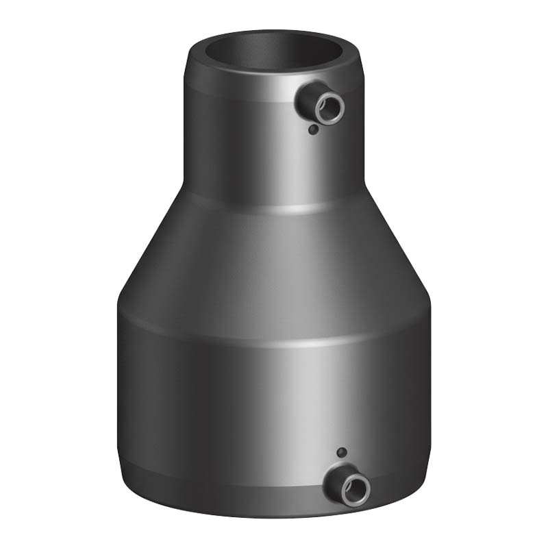 63 mm PE 100 Elektro Schweiß Fitting Reduzier Muffe 63 x 50 mm SDR 11 DVGW 24 VAC schwarz