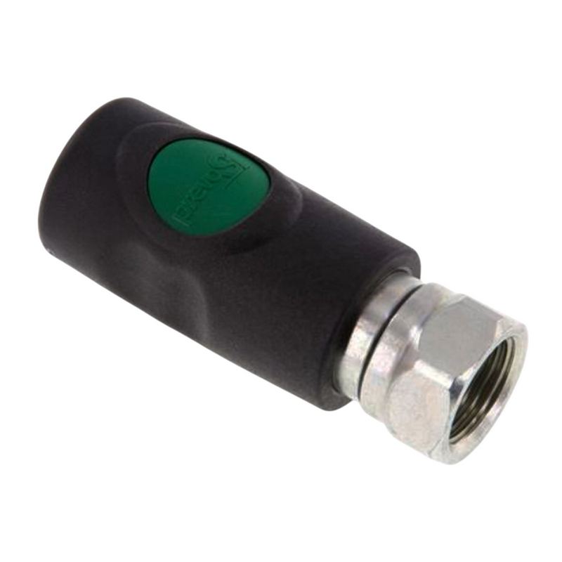 Druckluft Sicherheits Kupplung drehbar Kunststoff NW 7.2 Innengewinde IG 1/4" - PN 12 bar