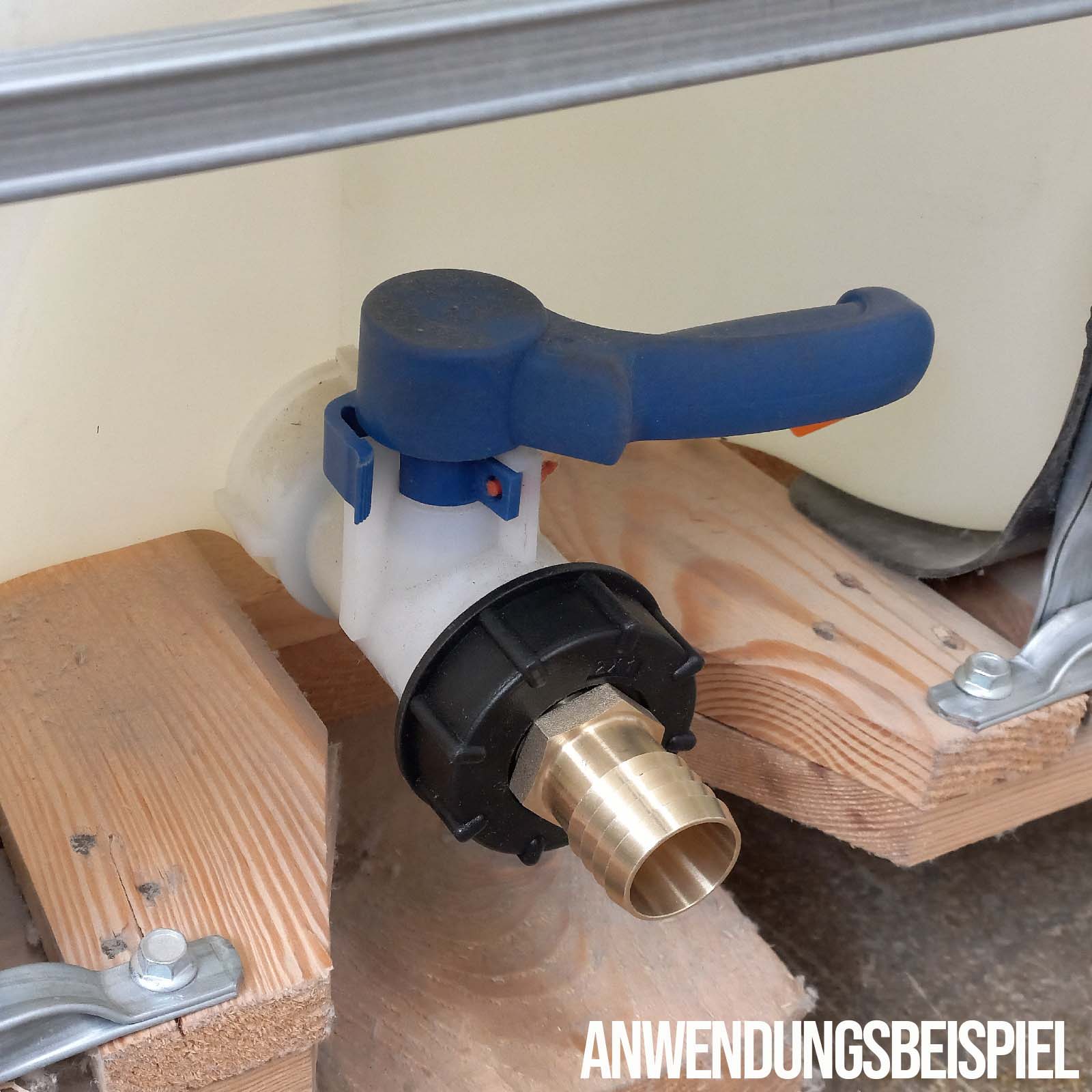 S60 x 6 IBC Adapter auf MS-Tülle 2" Zoll 50 mm Container Tank Zubehör