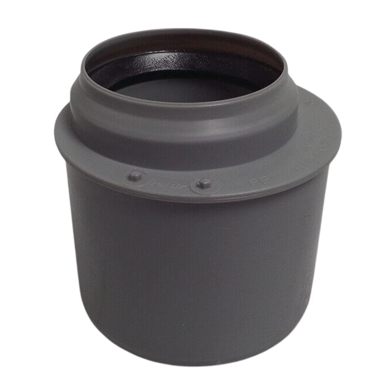 110 x 75 mm PP Reduzierstück exzentrisch Abfluß Abwasser HT KG Rohr Stutzen Muffe grau