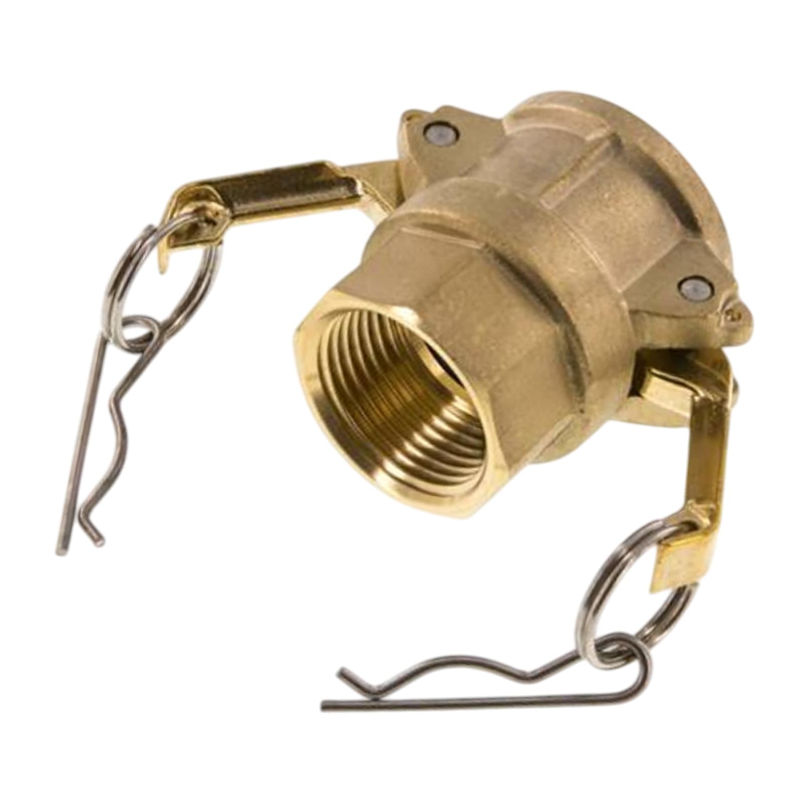 Kamlock Typ D - Mutterteil Messing MS mit Innengewinde (IG) für Stecker 179,9 mm - 6" Zoll DN125 - PN 5 bar