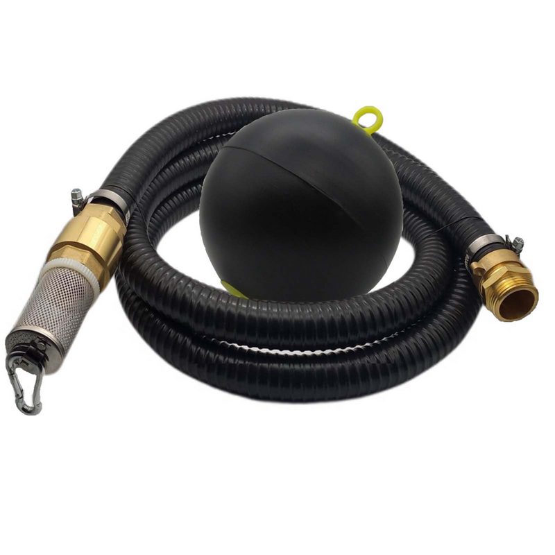 25 mm 1" Zoll Ansaug Saug Schlauch Pumpen Garnitur schwimmende Entnahme schwarz - 4 m
