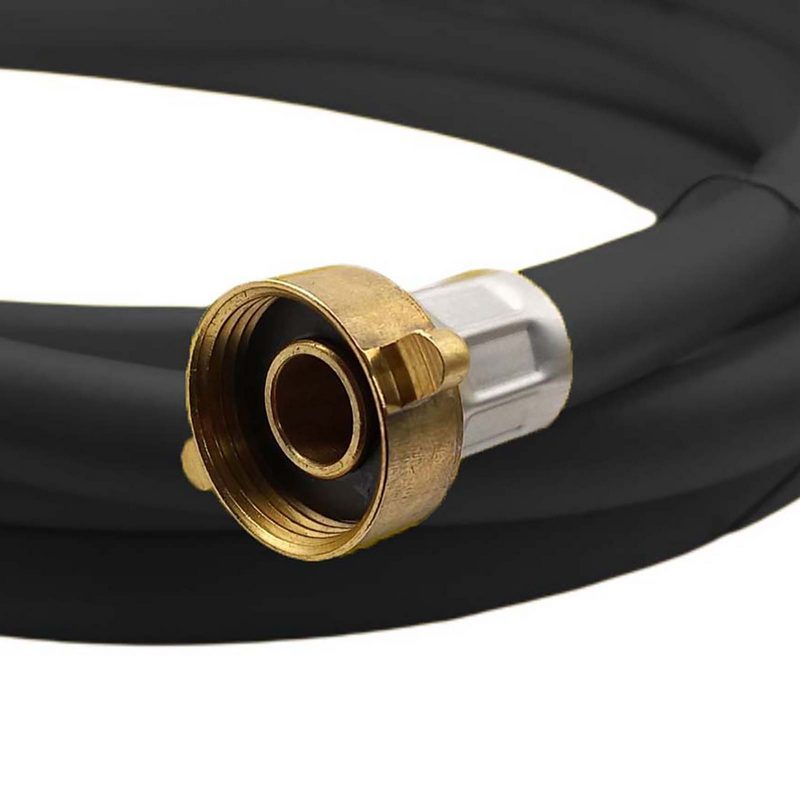 0,5 m Heizungs Füll Wasser Heizkörper Radiator Sanitär Schlauch schwarz - 3/4" Anschluss - PN 8 bar