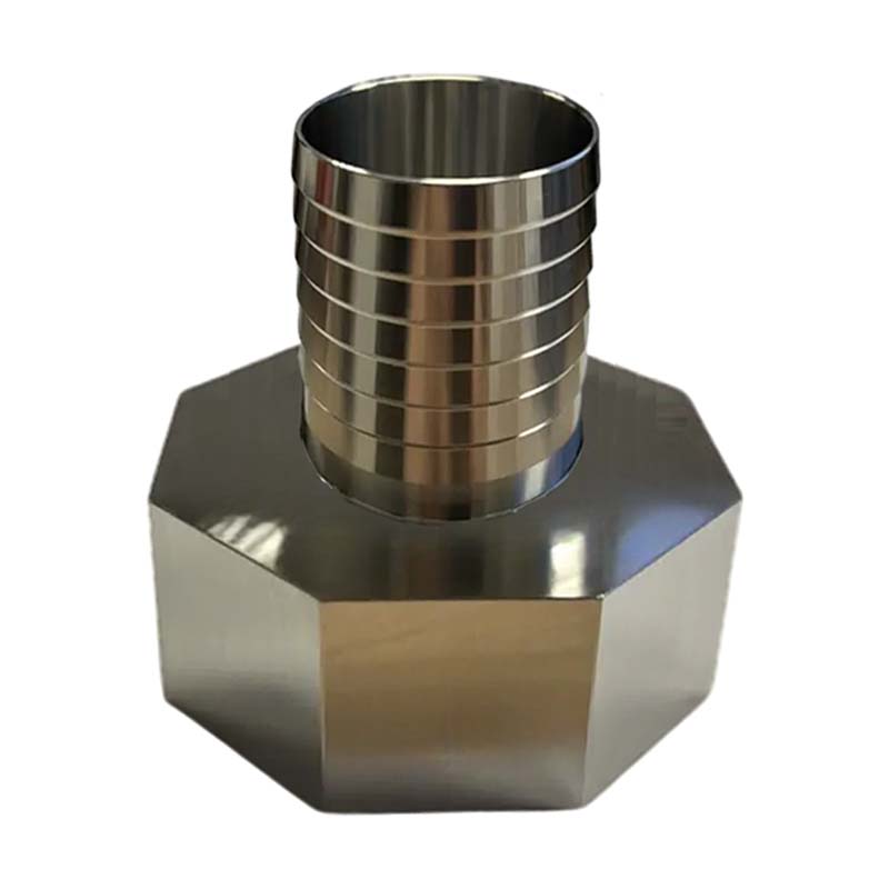 S60 x 6 IBC Adapter Schlauchtülle 25 mm 1" Edelstahl AISI 316 Container Fass  PN 16 bar