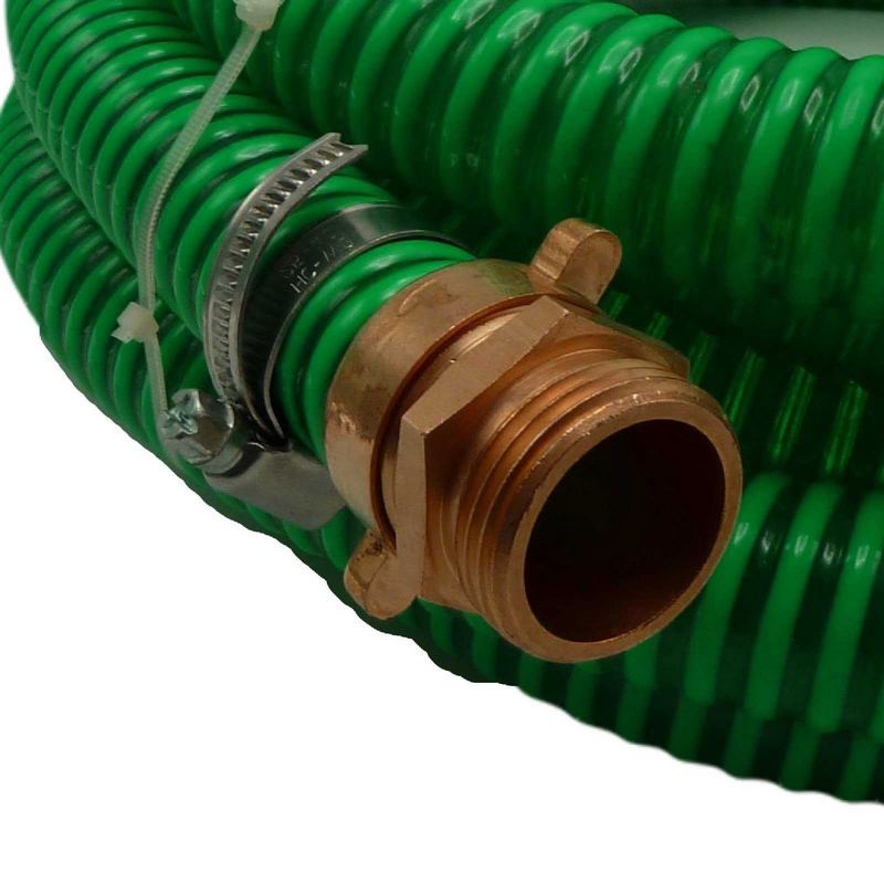32 mm 1 1/4" Zoll Ansaug Saug Schlauch Pumpen Garnitur vario Anschluss grün - 25 m