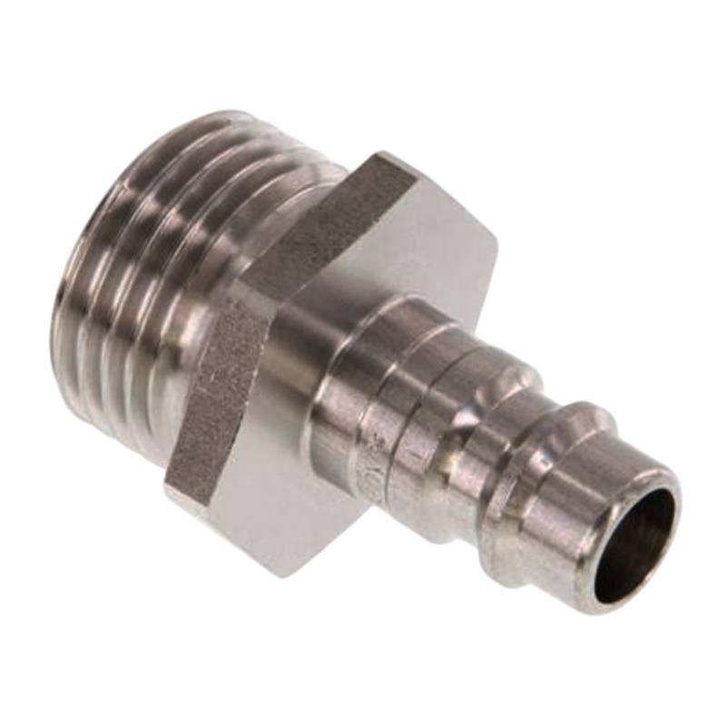 1/4" Druckluft Stecker Nippel Einsteck Anschluss Edelstahl NW 7,2 mit Innengewinde AG - PN 35 bar