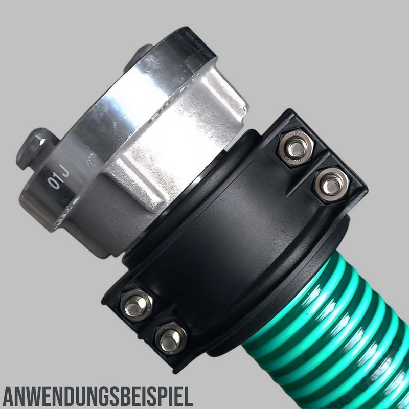 DN 19 Klemmschale Aluminium Spannbereich 30 - 33 mm für Schlauch ID x AD 19 x 31 mm - PN 25 bar