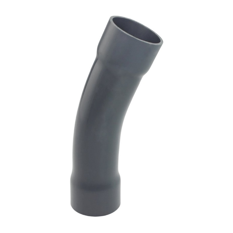 160 mm PVC Klebe Fitting Bogen Winkel 22° (Rohr) Muffe Verbinder - PN 10 bar