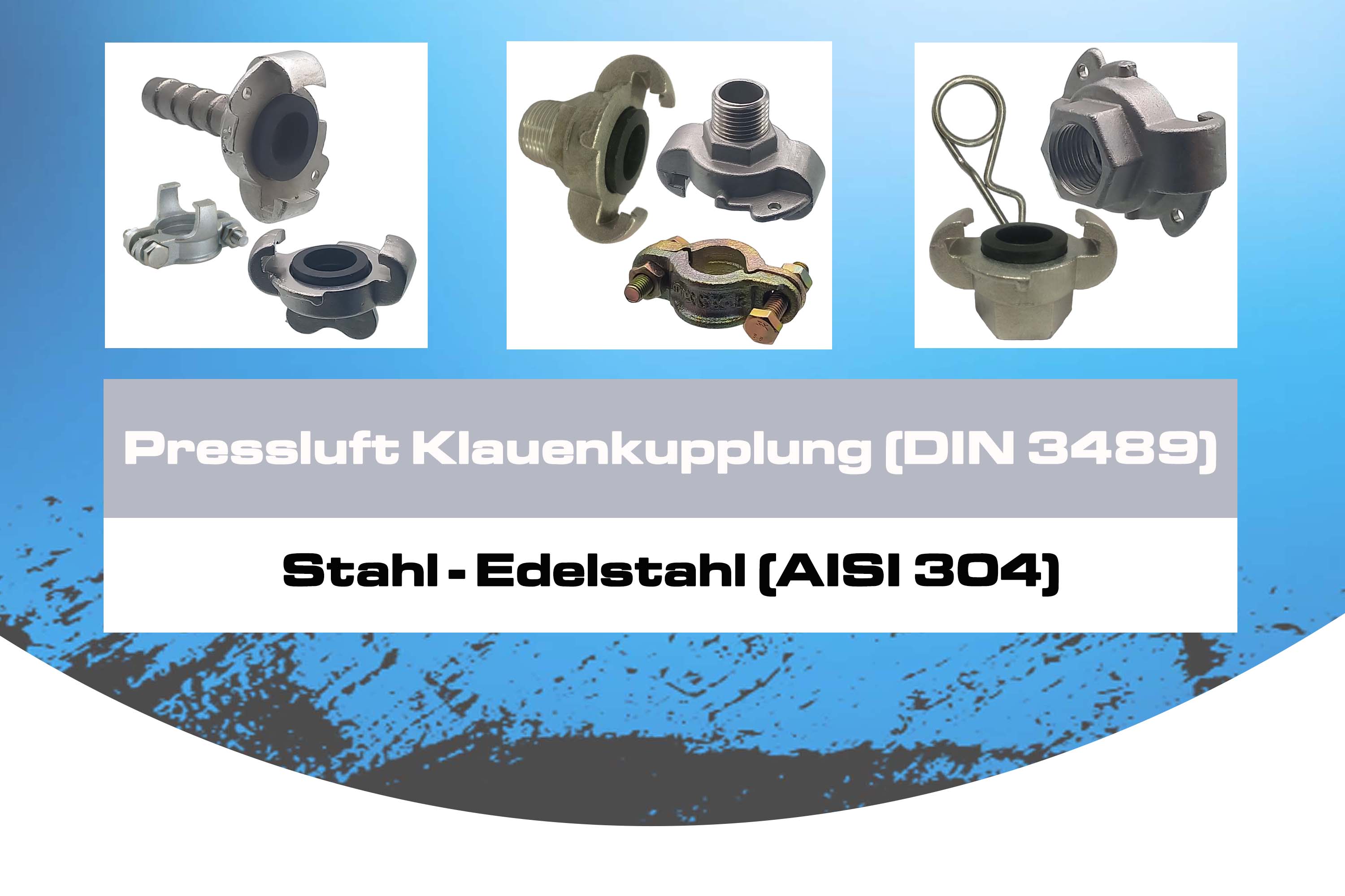 Pressluft Klauenkupplung (DIN 3489)