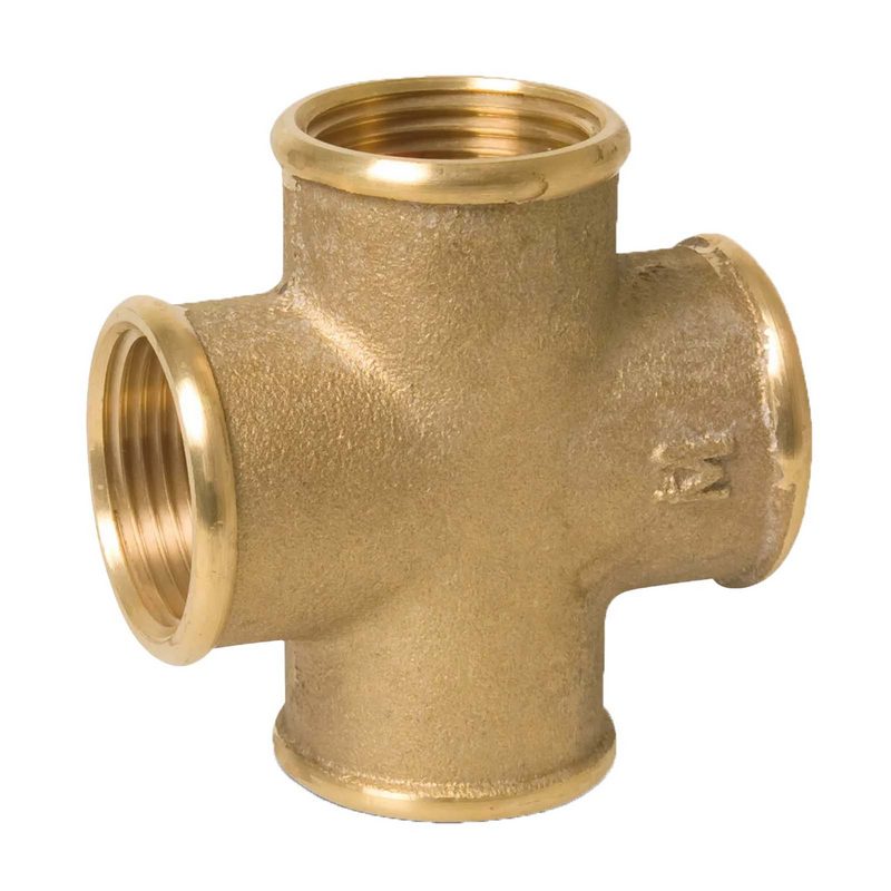 1/2" Kreuzstück Nr. 180 Innengewinde IG Messing Fittings PN 30 bar