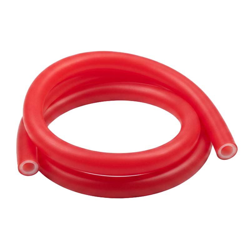 4 x 10 mm Silikon Silicon Schlauch Gewebe rot talkumiert lebensmittelecht FDA PN 20 bar