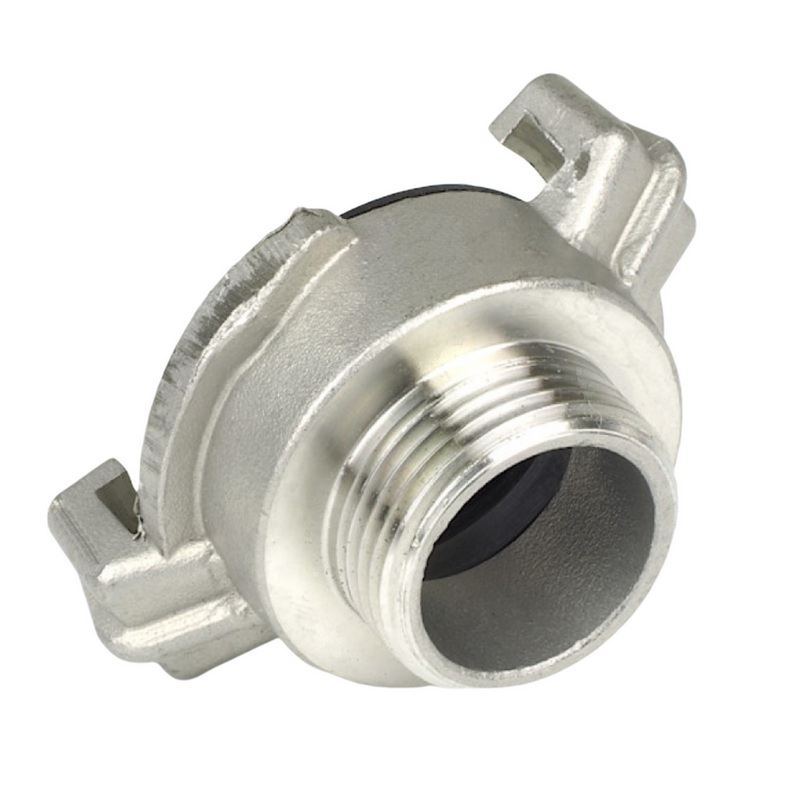 1 1/4" Edelstahl AISI 316 Schlauch Schnell Kupplung Außengewinde AG  (GEKA kompatibel) - PN 12 bar