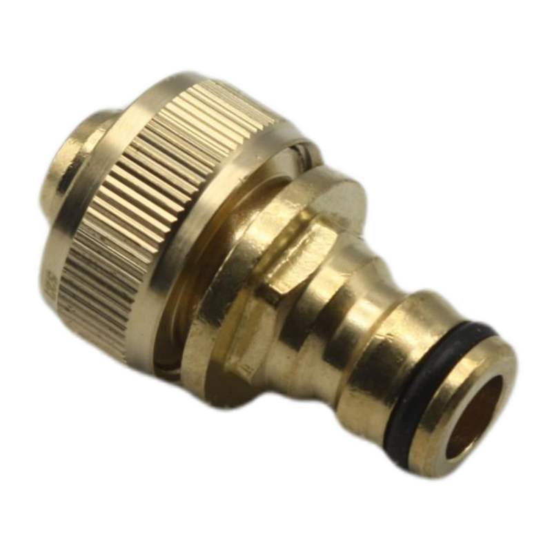 1/2" - 13 mm Schlauchanschluss Stecker Click-System Quick Connect Schlauchstück Messing (Gardena kompatibel)
