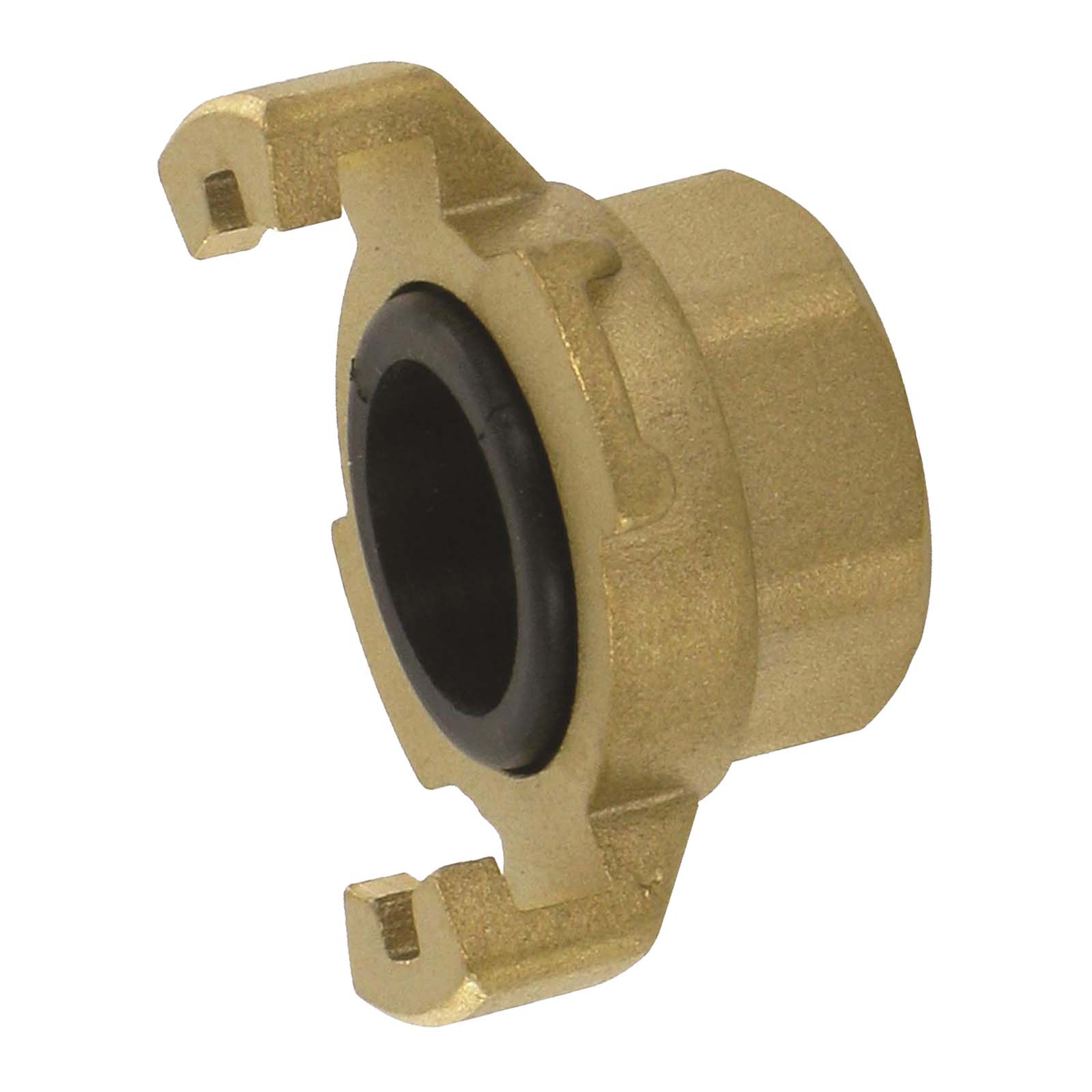 1" Pressluft Klauen Kupplung Express Messing Abstand 41 mm BSPP Innengewinde IG - PN 10 bar