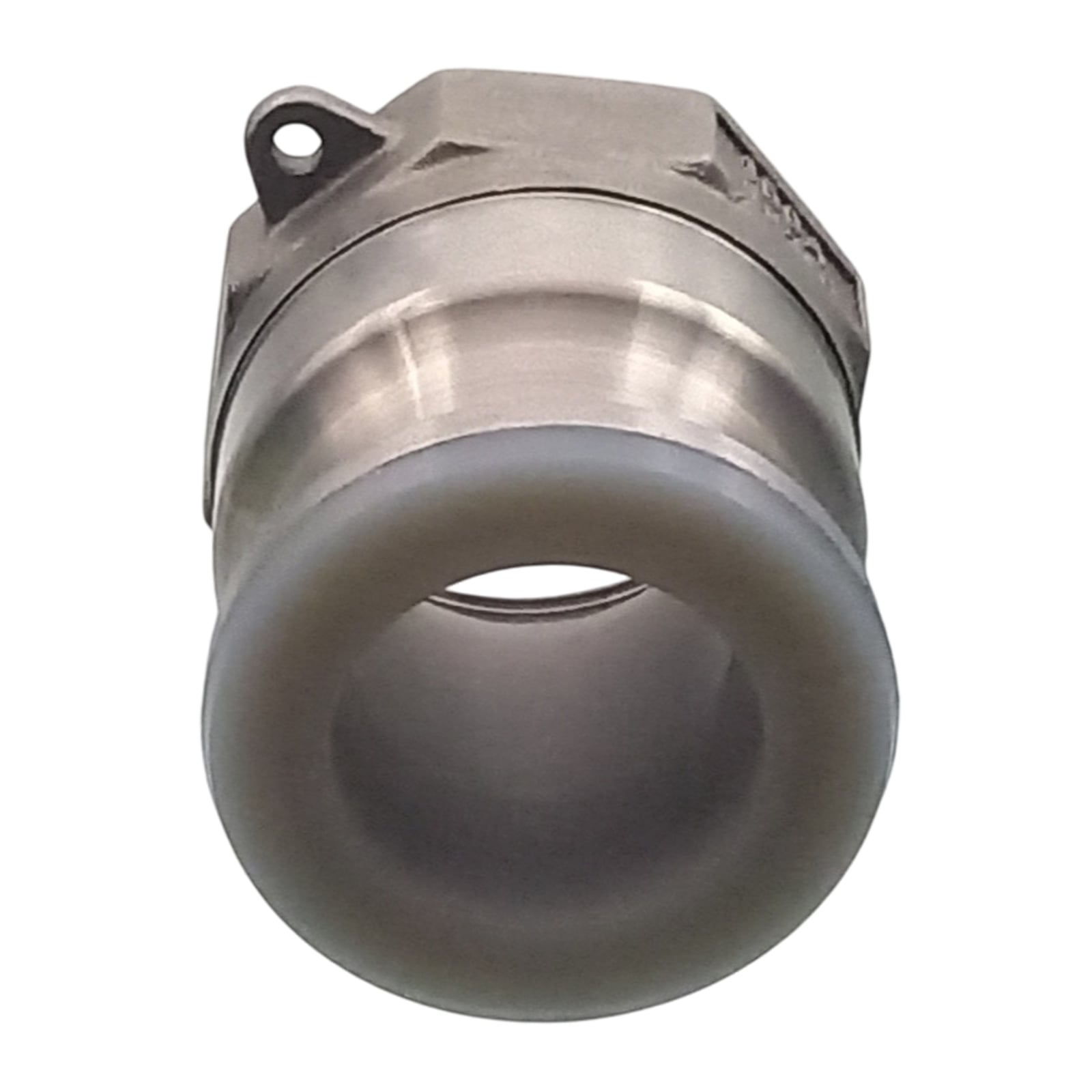 Kamlock Typ A - Vaterteil Edelstahl V2A (AISI 316) - 91,5 mm Stecker mit Innengewinde (IG) 3" Zoll DN 80 PFA beschichtet - PN 25 bar