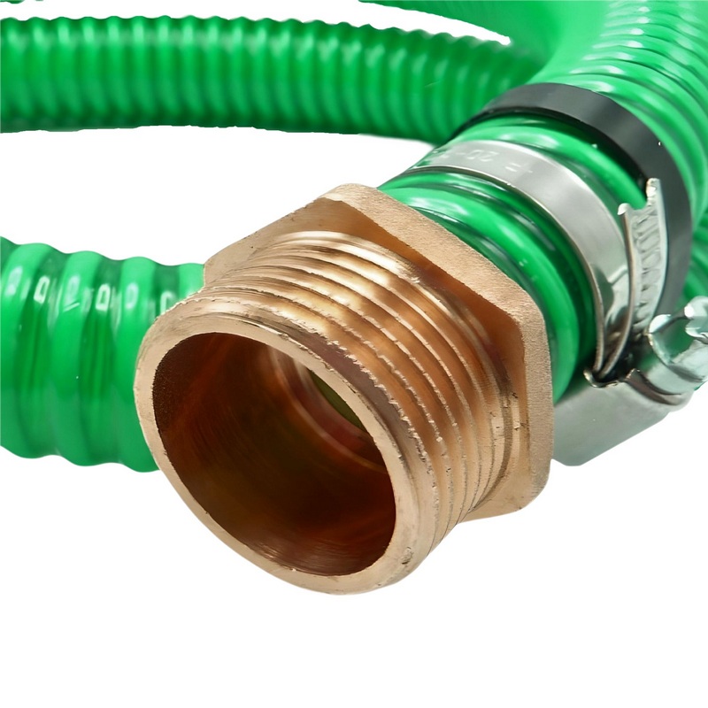 32 mm 1 1/4" Zoll Saug Schlauch Pumpen Garnitur Verlängerung  grün - 25 m