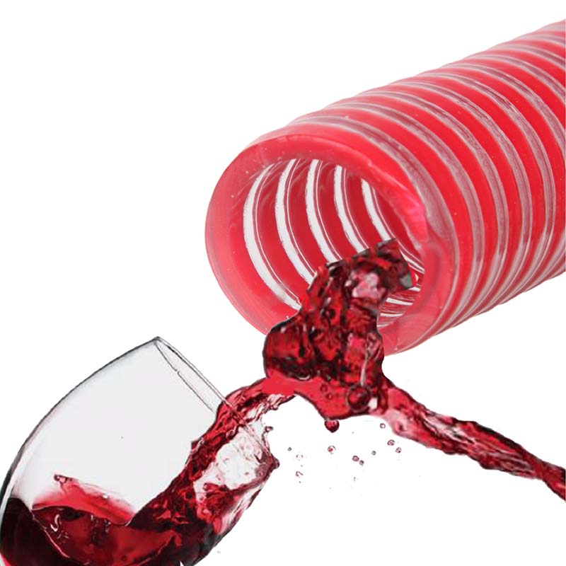 25 mm 1" Zoll Saug Ansaug Spiral Förder Pumpen Wein Alkohol Milch Schlauch rot - PN 9 bar