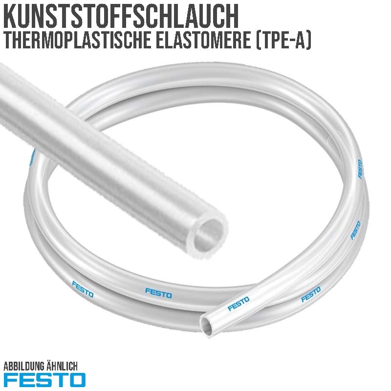 16 x 12 mm TPE Kunststoff Pneumatik Druckluft Schlauch PAN natur (5461289) - PN 19 bar