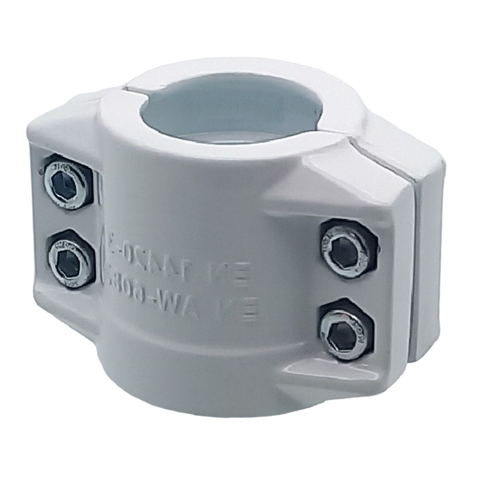 DN 75 Klemmschale Aluminium weiss Spannbereich 89 - 93 mm für Schlauch ID x AD 75 x 91 mm - PN 25 bar