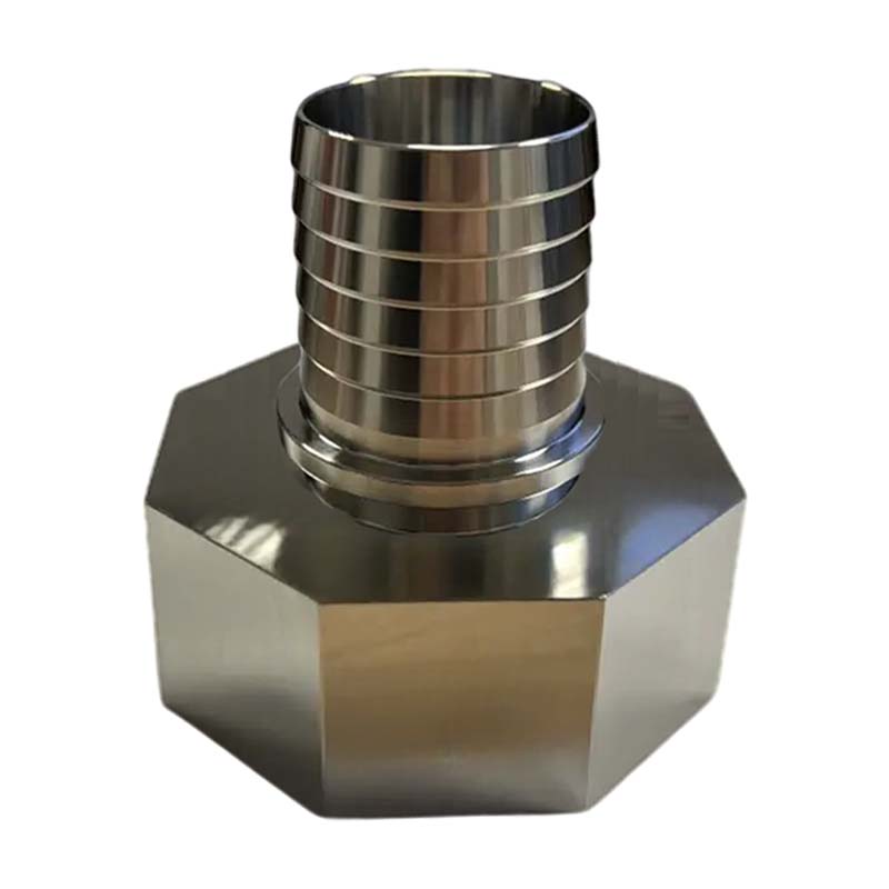 S60 x 6 IBC Adapter Schlauchtülle 25 mm 1" Edelstahl AISI 316 Container Fass  PN 16 bar
