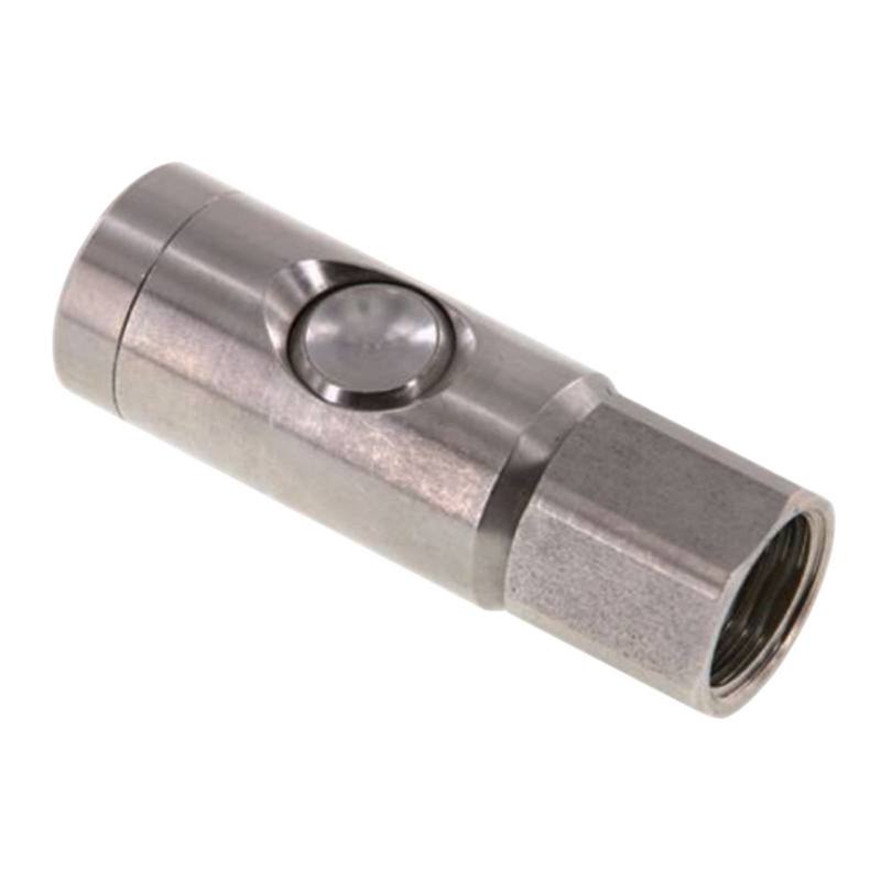 Druckluft Sicherheits Kupplung drehbar Edelstahl NW 7.2 Innengewinde IG 3/8" - PN 12 bar