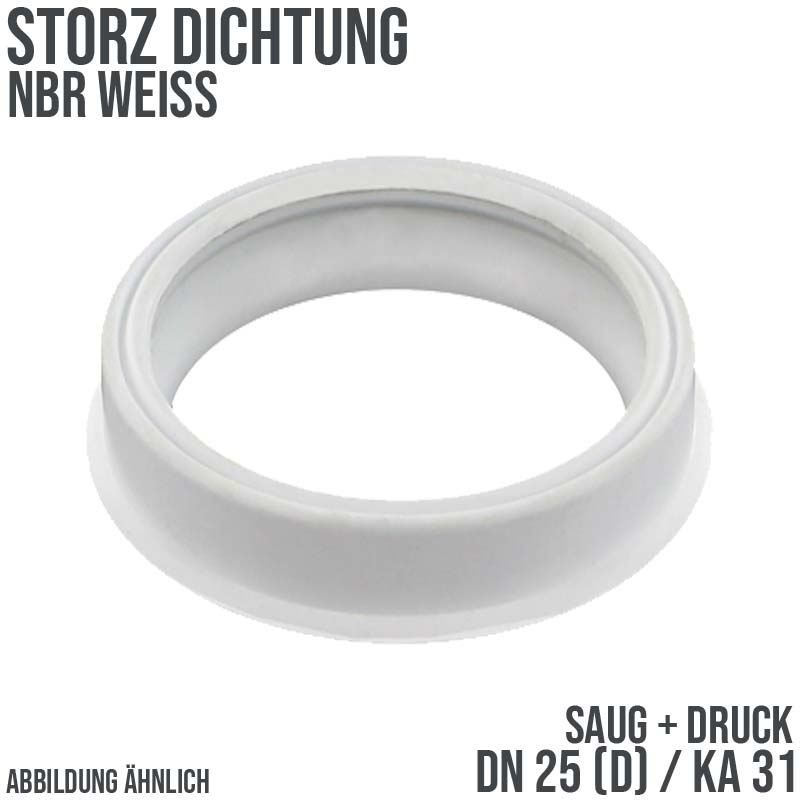 Dichtung STORZ  D DN 25 KA 31 Kupplung (Saug/Druck) NBR weiß