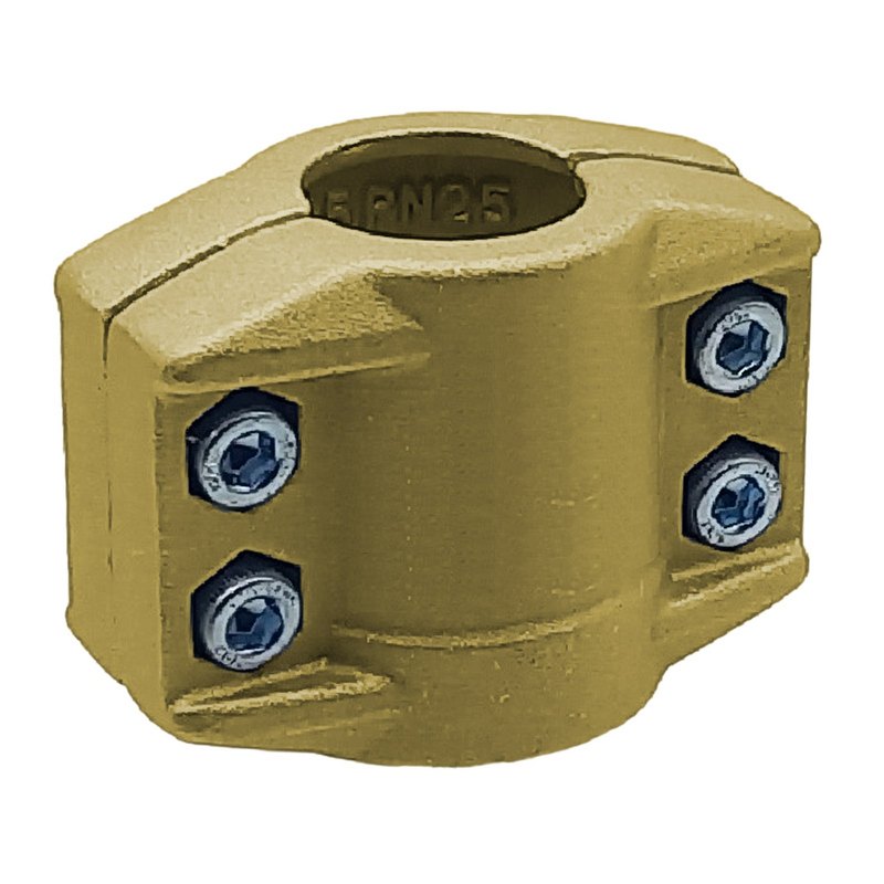 DN 100 Klemmschale Messing Spannbereich 114 - 119 mm für Schlauch ID x AD 100 x 116 mm - PN 25 bar