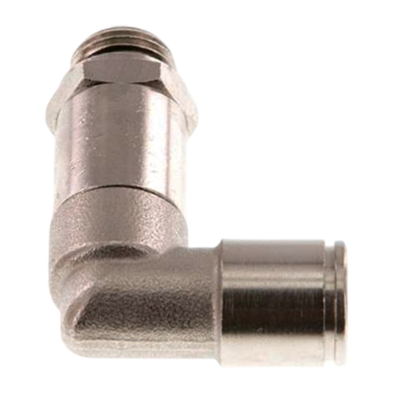 4 mm x 1/8" Pneumatik Steck Verbinder Winkel 90° lang IQS MSV Messing Außengewinde zylindrisch - PN 16 bar