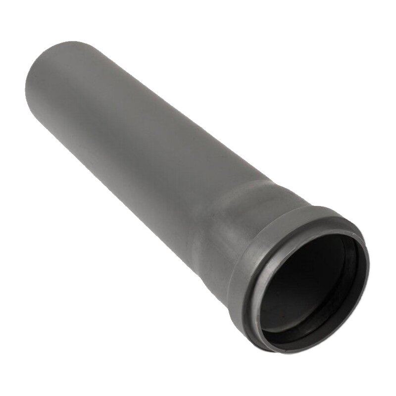 110 mm PP Abfluß Abwasser HT KG Rohr grau - 0,50 m Fixlänge